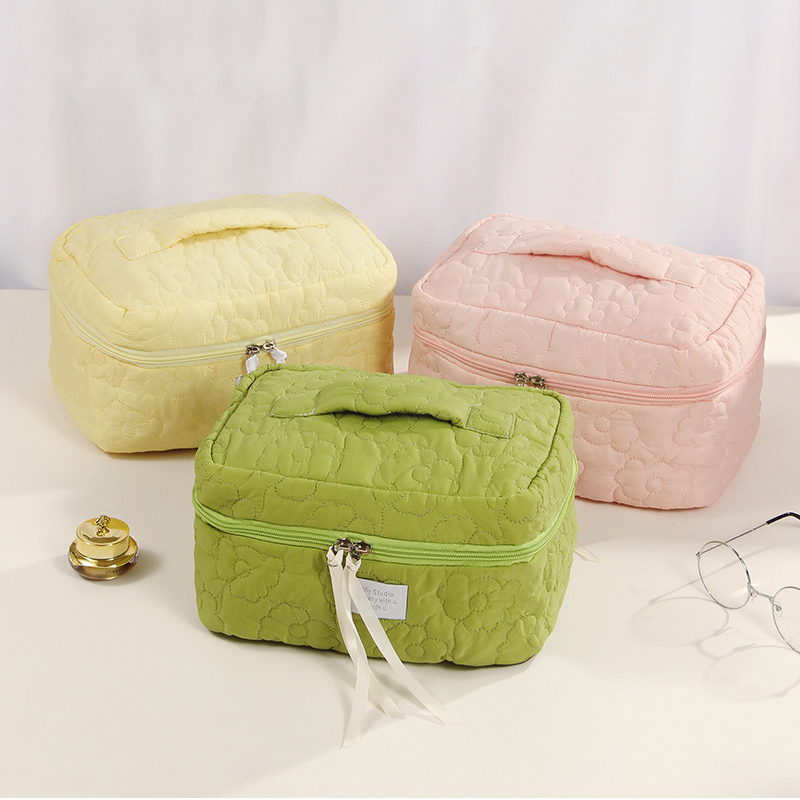 JTCB-B014Yunduo Cosmetic Bag Quilted Multifunctional Large Capacity Storage Travel Portable Toiletries Bag