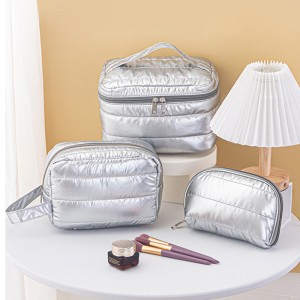 JTCB-L113New cosmetic bag large capacity storage bag multifunctional simple ins style portable Small dumplings