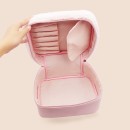 Pink Plush Portable Makeup Storage Bag