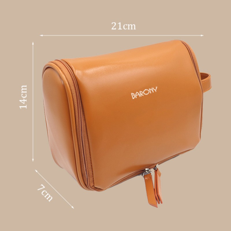 Large-capacity luxury makeup and toiletry bag