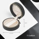 Round portable travel small and simple jewelry storage box