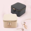 JTF-J002 Portable travel simple and compact PU jewelry layered storage box