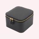 JTF-J002 Portable travel simple and compact PU jewelry layered storage box