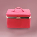 Large-capacity minimalist makeup portable travel metal frame cosmetic case