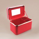 Large-capacity minimalist makeup portable travel metal frame cosmetic case